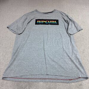 Ripcurl T-Shirt Men’s Gray Short Sleeve Size XXL